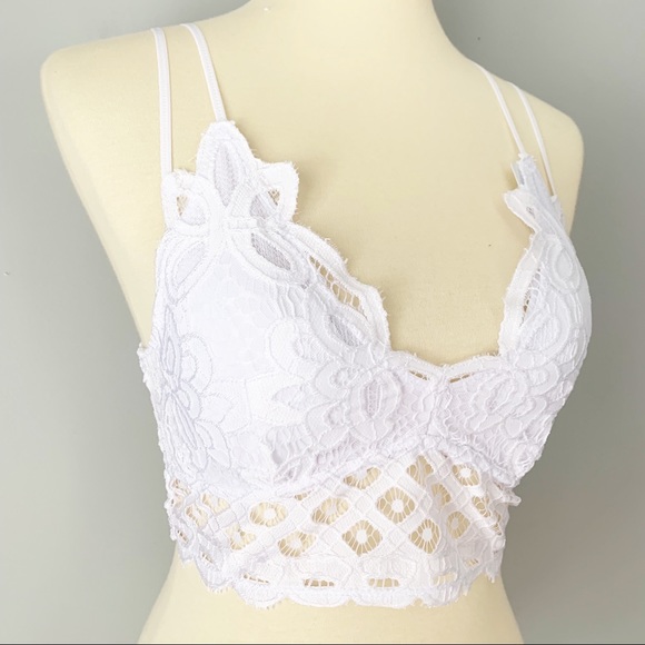 NWT Anemone White Lace Bralette - Picture 7 of 7